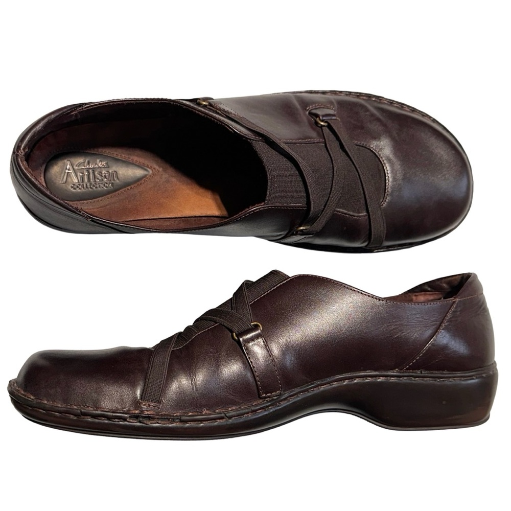 CLARKS ARTISAN | Brown Leather Mary Jane Comfortcore Minimalist | Dark Academia